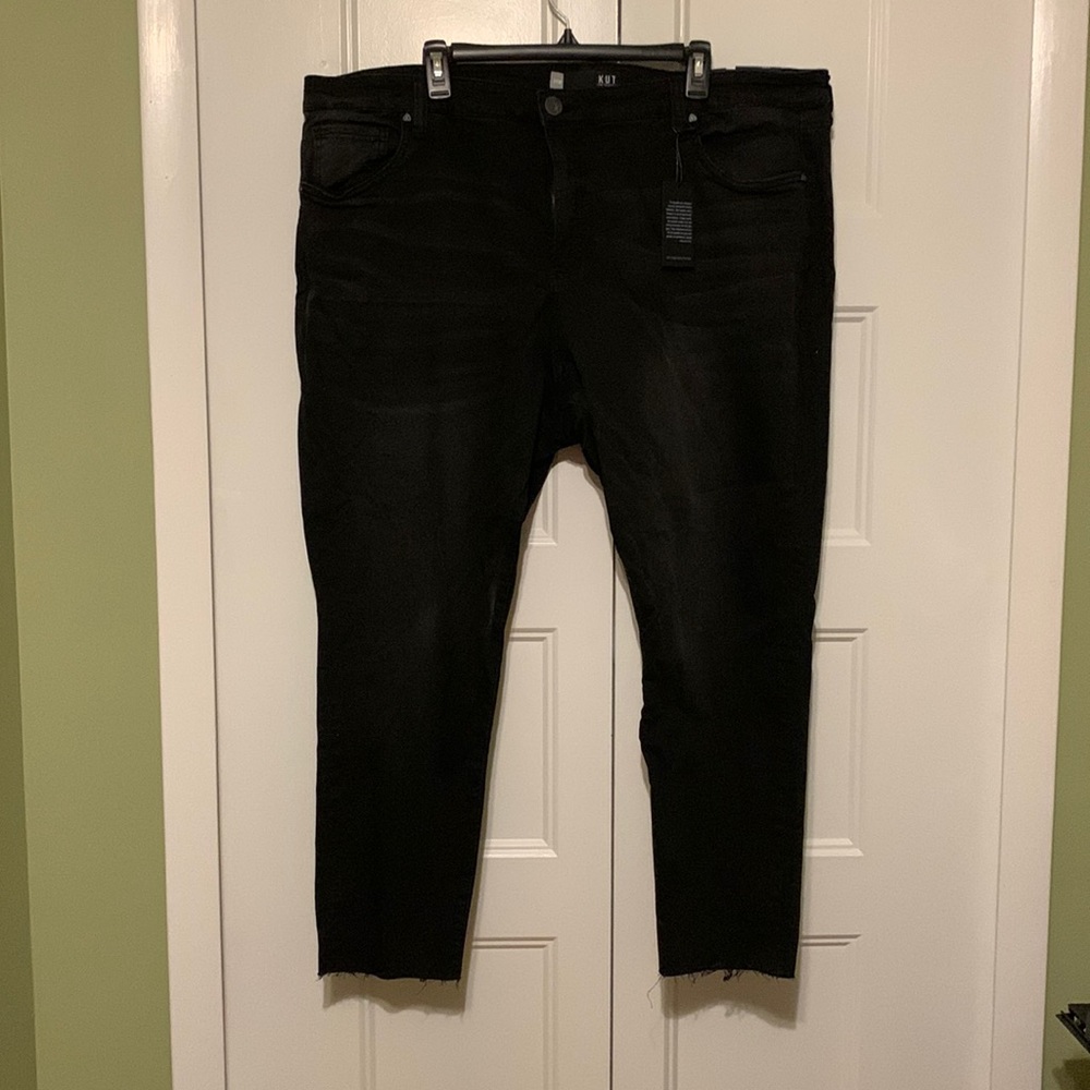 NWT Kut from the Kloth High Rise Donna Ankle Skinny Black Jean